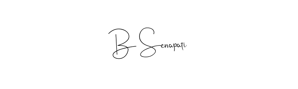 You should practise on your own different ways (Andilay-7BmLP) to write your name (B Senapati) in signature. don't let someone else do it for you. B Senapati signature style 4 images and pictures png