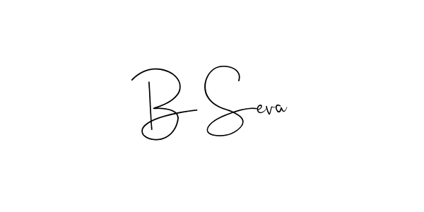 Create a beautiful signature design for name B Seva. With this signature (Andilay-7BmLP) fonts, you can make a handwritten signature for free. B Seva signature style 4 images and pictures png