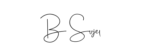 The Andilay-7BmLP typeface gives name B Sujel a refined look. Suitable for certificates, diplomas, and official verification. B Sujel signature style 4 images and pictures png
