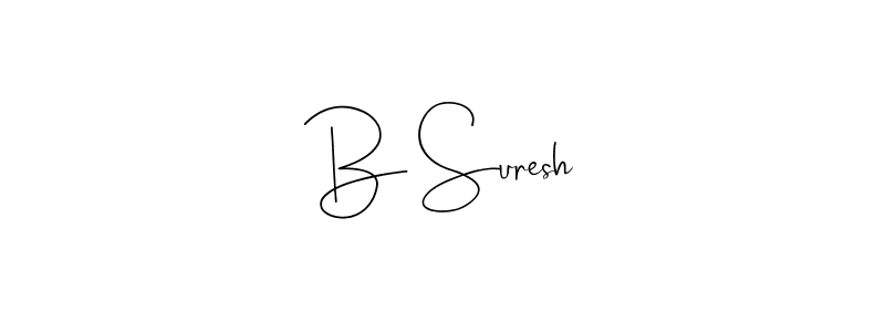 Once you've used our free online signature maker to create your best signature Andilay-7BmLP style, it's time to enjoy all of the benefits that B Suresh name signing documents. B Suresh signature style 4 images and pictures png