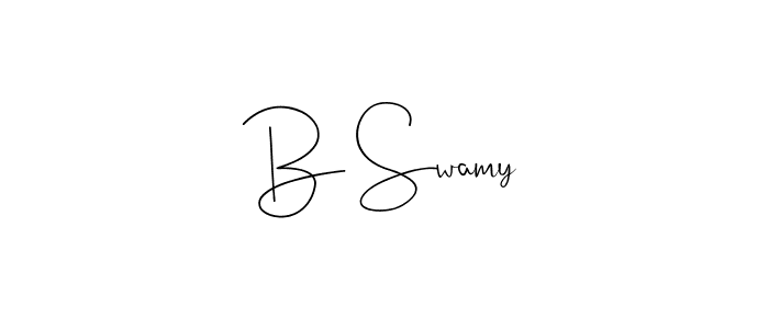 How to make B Swamy name signature. Use Andilay-7BmLP style for creating short signs online. This is the latest handwritten sign. B Swamy signature style 4 images and pictures png