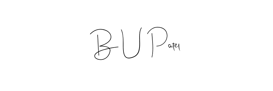 How to Draw B U Patel signature style? Andilay-7BmLP is a latest design signature styles for name B U Patel. B U Patel signature style 4 images and pictures png