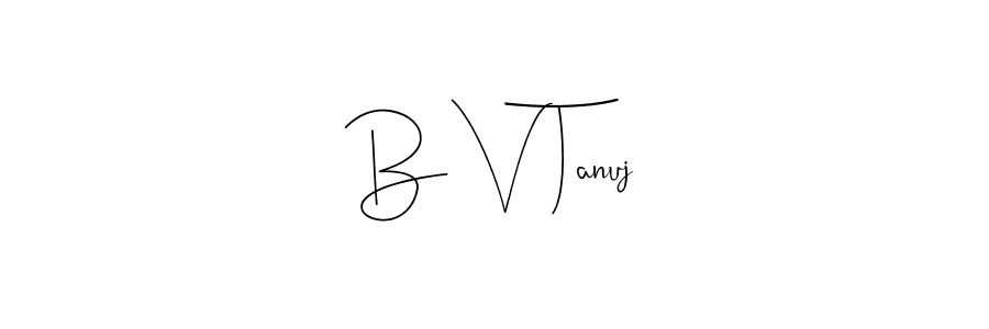 See photos of B V Tanuj official signature by Spectra . Check more albums & portfolios. Read reviews & check more about Andilay-7BmLP font. B V Tanuj signature style 4 images and pictures png