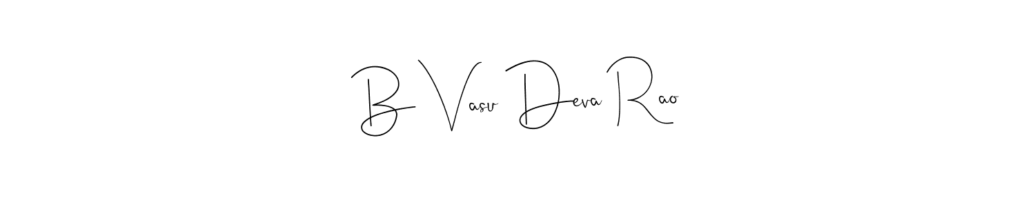 The best way (Andilay-7BmLP) to make a short signature is to pick only two or three words in your name. The name B Vasu Deva Rao include a total of six letters. For converting this name. B Vasu Deva Rao signature style 4 images and pictures png