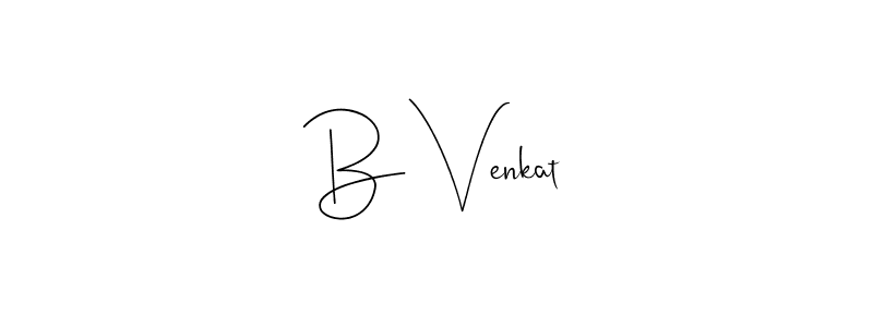 Also You can easily find your signature by using the search form. We will create B Venkat name handwritten signature images for you free of cost using Andilay-7BmLP sign style. B Venkat signature style 4 images and pictures png