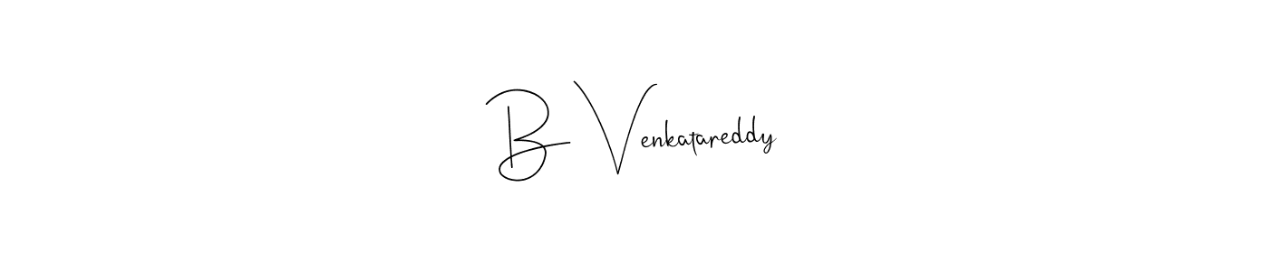 How to make B Venkatareddy name signature. Use Andilay-7BmLP style for creating short signs online. This is the latest handwritten sign. B Venkatareddy signature style 4 images and pictures png