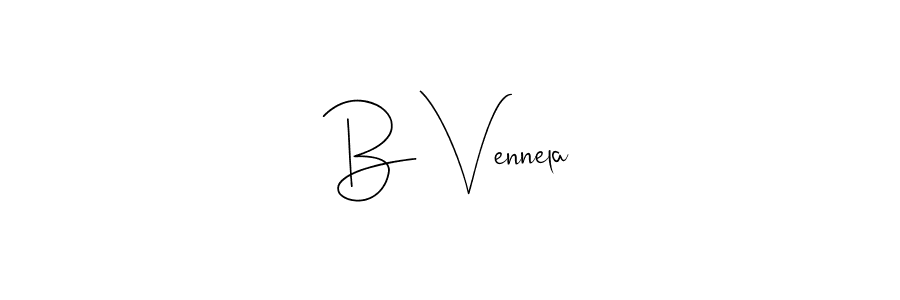 You can use this online signature creator to create a handwritten signature for the name B Vennela. This is the best online autograph maker. B Vennela signature style 4 images and pictures png