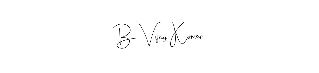 The best way (Andilay-7BmLP) to make a short signature is to pick only two or three words in your name. The name B Vijay Kumar include a total of six letters. For converting this name. B Vijay Kumar signature style 4 images and pictures png