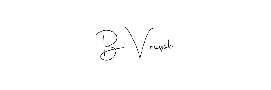 Also we have B Vinayak name is the best signature style. Create professional handwritten signature collection using Andilay-7BmLP autograph style. B Vinayak signature style 4 images and pictures png