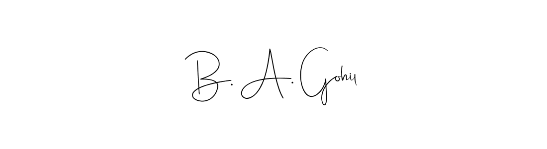 Similarly Andilay-7BmLP is the best handwritten signature design. Signature creator online .You can use it as an online autograph creator for name B. A. Gohil. B. A. Gohil signature style 4 images and pictures png