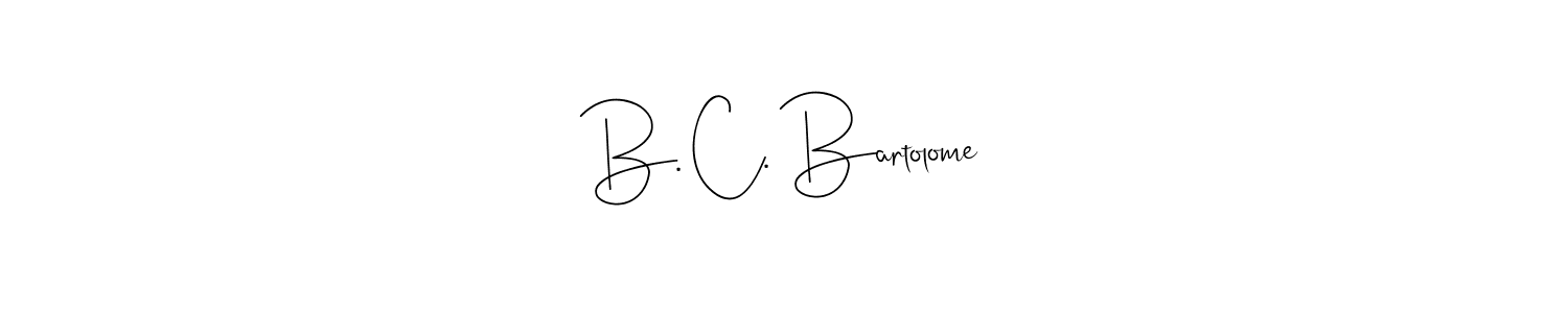 Design your own signature with our free online signature maker. With this signature software, you can create a handwritten (Andilay-7BmLP) signature for name B. C. Bartolome. B. C. Bartolome signature style 4 images and pictures png