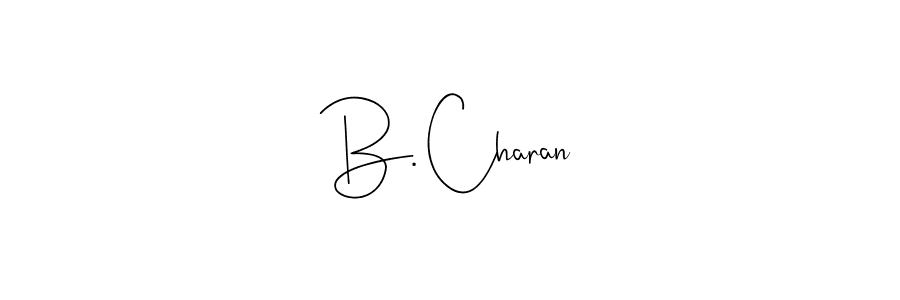 if you are searching for the best signature style for your name B. Charan. so please give up your signature search. here we have designed multiple signature styles  using Andilay-7BmLP. B. Charan signature style 4 images and pictures png