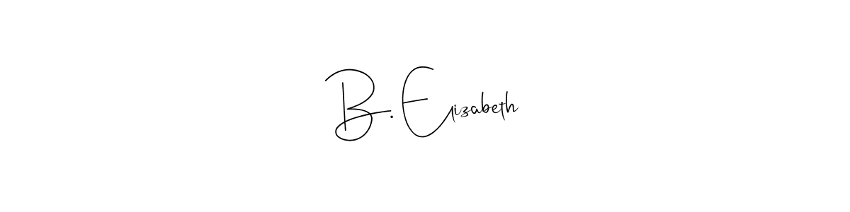 Make a beautiful signature design for name B. Elizabeth. Use this online signature maker to create a handwritten signature for free. B. Elizabeth signature style 4 images and pictures png