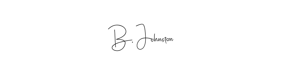 Make a beautiful signature design for name B. Johnston. Use this online signature maker to create a handwritten signature for free. B. Johnston signature style 4 images and pictures png