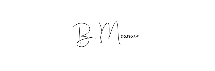 if you are searching for the best signature style for your name B. Mcanaw. so please give up your signature search. here we have designed multiple signature styles  using Andilay-7BmLP. B. Mcanaw signature style 4 images and pictures png