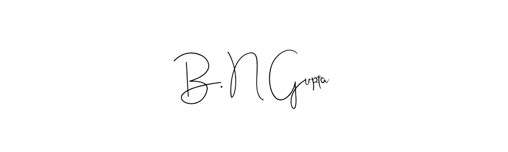 Use a signature maker to create a handwritten signature online. With this signature software, you can design (Andilay-7BmLP) your own signature for name B. N Gupta. B. N Gupta signature style 4 images and pictures png