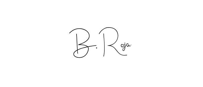 Also You can easily find your signature by using the search form. We will create B. Roja name handwritten signature images for you free of cost using Andilay-7BmLP sign style. B. Roja signature style 4 images and pictures png