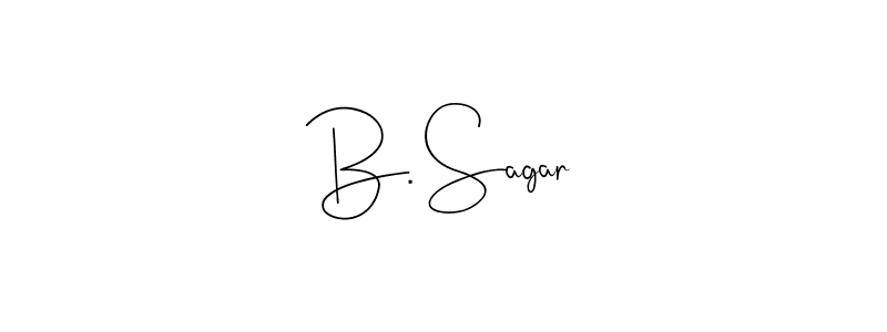 Design your own signature with our free online signature maker. With this signature software, you can create a handwritten (Andilay-7BmLP) signature for name B. Sagar. B. Sagar signature style 4 images and pictures png