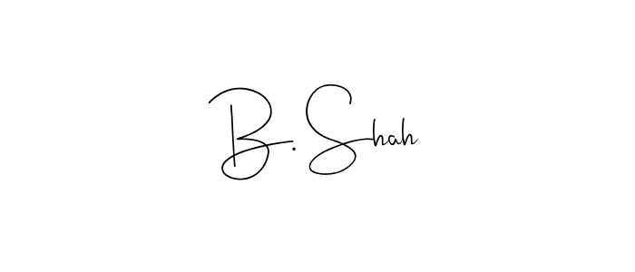 How to make B. Shah name signature. Use Andilay-7BmLP style for creating short signs online. This is the latest handwritten sign. B. Shah signature style 4 images and pictures png