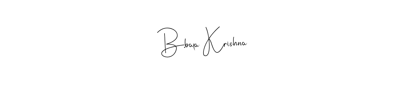 Also You can easily find your signature by using the search form. We will create B.bala Krishna name handwritten signature images for you free of cost using Andilay-7BmLP sign style. B.bala Krishna signature style 4 images and pictures png