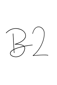 Create a beautiful signature design for name B2. With this signature (Andilay-7BmLP) fonts, you can make a handwritten signature for free. B2 signature style 4 images and pictures png