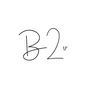 How to make B2u signature? Andilay-7BmLP is a professional autograph style. Create handwritten signature for B2u name. B2u signature style 4 images and pictures png