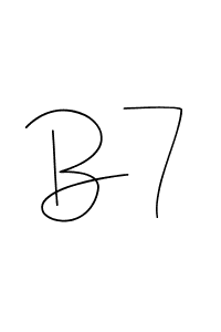 B7 stylish signature style. Best Handwritten Sign (Andilay-7BmLP) for my name. Handwritten Signature Collection Ideas for my name B7. B7 signature style 4 images and pictures png