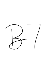 How to Draw B7 signature style? Andilay-7BmLP is a latest design signature styles for name B7. B7 signature style 4 images and pictures png