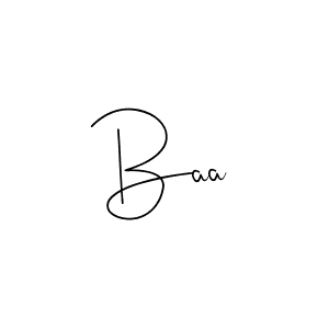 How to make Baa name signature. Use Andilay-7BmLP style for creating short signs online. This is the latest handwritten sign. Baa signature style 4 images and pictures png