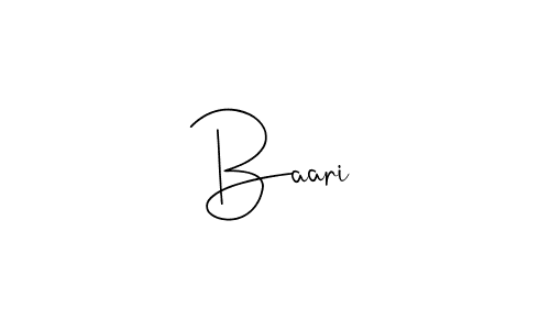 Design your own signature with our free online signature maker. With this signature software, you can create a handwritten (Andilay-7BmLP) signature for name Baari. Baari signature style 4 images and pictures png