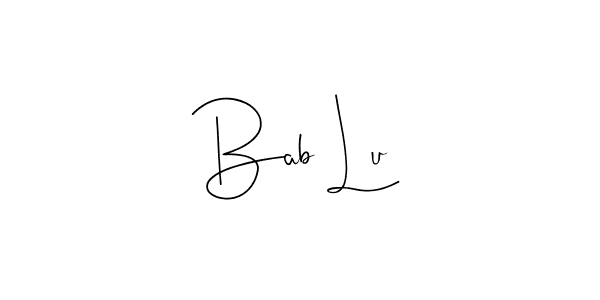 The best way (Andilay-7BmLP) to make a short signature is to pick only two or three words in your name. The name Bab Lu include a total of six letters. For converting this name. Bab Lu signature style 4 images and pictures png