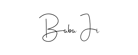 Discover how Baba Ji looks in an executive cursive font (Andilay-7BmLP). Perfect for legal documents, invoices, and certificates. Baba Ji signature style 4 images and pictures png