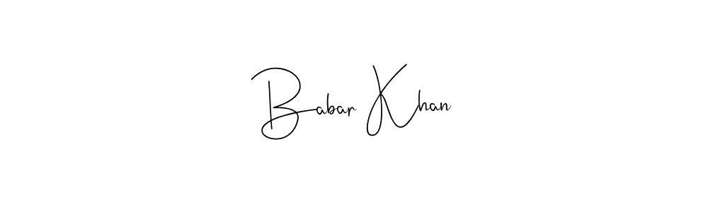 It looks lik you need a new signature style for name Babar Khan. Design unique handwritten (Andilay-7BmLP) signature with our free signature maker in just a few clicks. Babar Khan signature style 4 images and pictures png