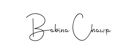 Generate high-definition signature styles for Babina Chawla. The Andilay-7BmLP typeface ensures crisp legibility and sophisticated design. Babina Chawla signature style 4 images and pictures png
