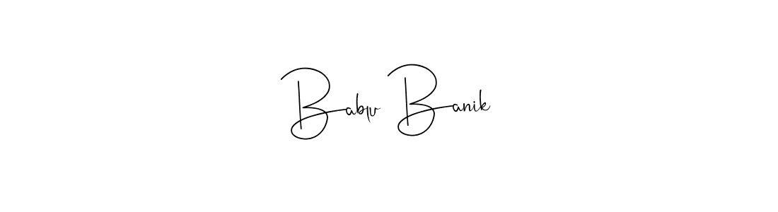 You should practise on your own different ways (Andilay-7BmLP) to write your name (Bablu Banik) in signature. don't let someone else do it for you. Bablu Banik signature style 4 images and pictures png