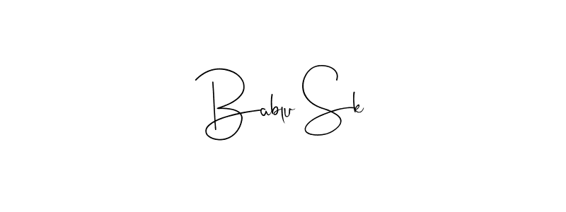 You can use this online signature creator to create a handwritten signature for the name Bablu Sk. This is the best online autograph maker. Bablu Sk signature style 4 images and pictures png