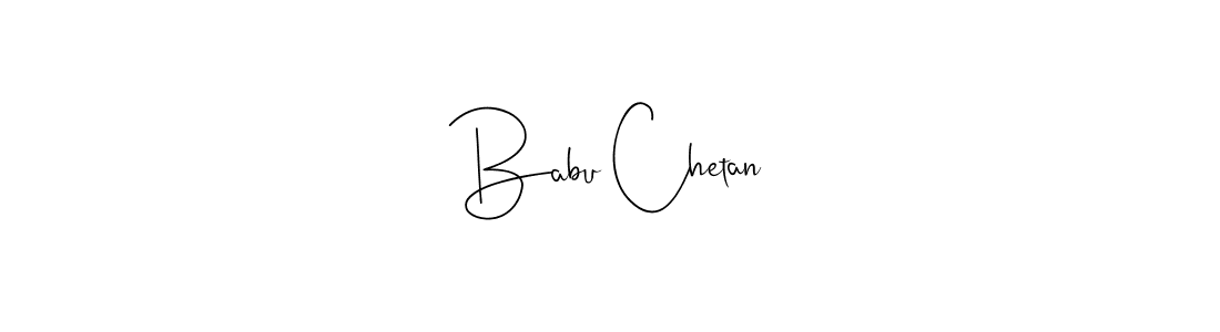 Create a beautiful signature design for name Babu Chetan. With this signature (Andilay-7BmLP) fonts, you can make a handwritten signature for free. Babu Chetan signature style 4 images and pictures png