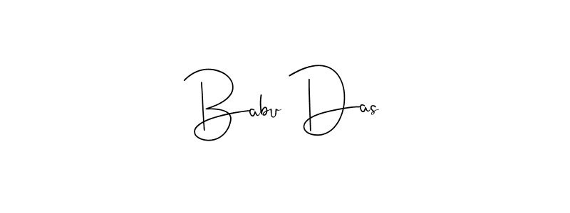 if you are searching for the best signature style for your name Babu Das. so please give up your signature search. here we have designed multiple signature styles  using Andilay-7BmLP. Babu Das signature style 4 images and pictures png