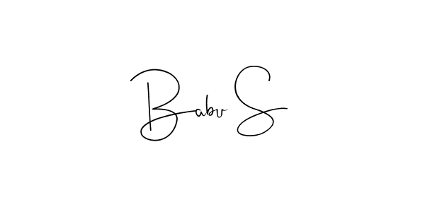 Also You can easily find your signature by using the search form. We will create Babu S name handwritten signature images for you free of cost using Andilay-7BmLP sign style. Babu S signature style 4 images and pictures png