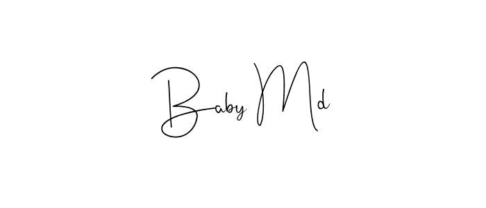 Also we have Baby Md name is the best signature style. Create professional handwritten signature collection using Andilay-7BmLP autograph style. Baby Md signature style 4 images and pictures png