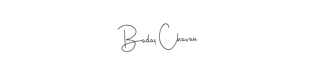 You should practise on your own different ways (Andilay-7BmLP) to write your name (Badal Chavan) in signature. don't let someone else do it for you. Badal Chavan signature style 4 images and pictures png