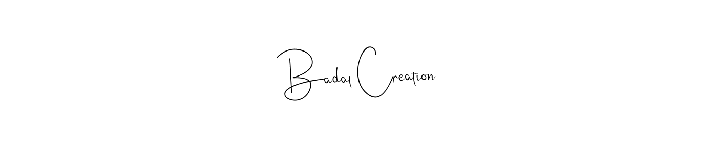 Best and Professional Signature Style for Badal Creation. Andilay-7BmLP Best Signature Style Collection. Badal Creation signature style 4 images and pictures png