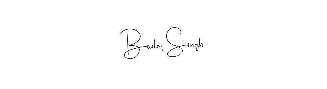 You should practise on your own different ways (Andilay-7BmLP) to write your name (Badal Singh) in signature. don't let someone else do it for you. Badal Singh signature style 4 images and pictures png