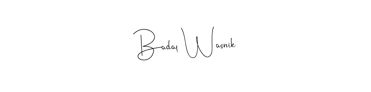 Also You can easily find your signature by using the search form. We will create Badal Wasnik name handwritten signature images for you free of cost using Andilay-7BmLP sign style. Badal Wasnik signature style 4 images and pictures png