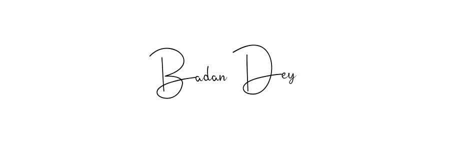 Badan Dey stylish signature style. Best Handwritten Sign (Andilay-7BmLP) for my name. Handwritten Signature Collection Ideas for my name Badan Dey. Badan Dey signature style 4 images and pictures png