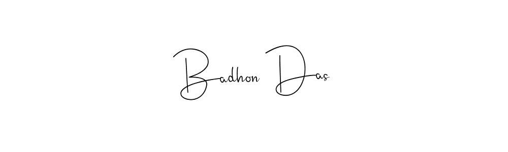 You should practise on your own different ways (Andilay-7BmLP) to write your name (Badhon Das) in signature. don't let someone else do it for you. Badhon Das signature style 4 images and pictures png