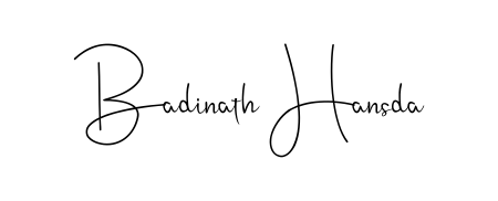 You should practise on your own different ways (Andilay-7BmLP) to write your name (Badinath Hansda) in signature. Don't let someone else do it for you. Badinath Hansda signature style 4 images and pictures png