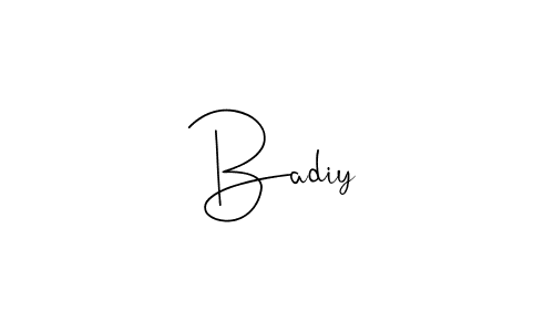 How to make Badiy name signature. Use Andilay-7BmLP style for creating short signs online. This is the latest handwritten sign. Badiy signature style 4 images and pictures png