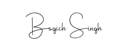 Generate high-definition signature styles for Bagich Singh. The Andilay-7BmLP typeface ensures crisp legibility and sophisticated design. Bagich Singh signature style 4 images and pictures png