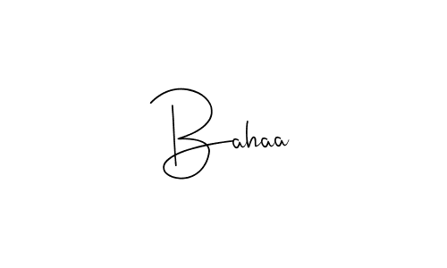 How to make Bahaa signature? Andilay-7BmLP is a professional autograph style. Create handwritten signature for Bahaa name. Bahaa signature style 4 images and pictures png